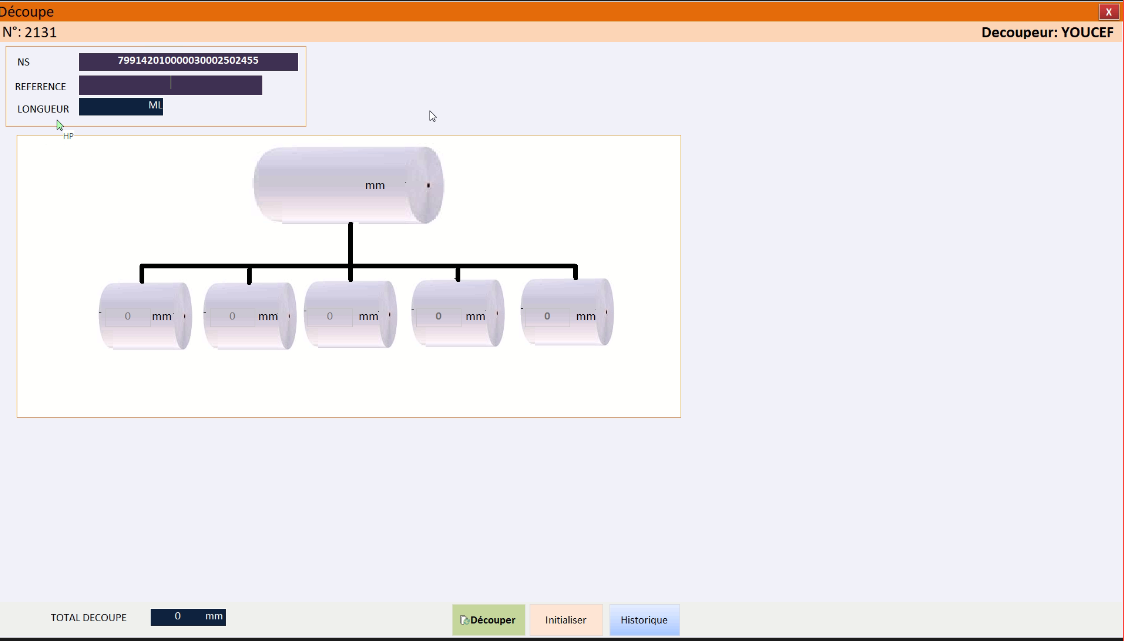 CRM Novoprint — plan de découpe